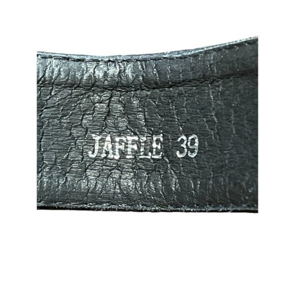 Midas Black‎ Leather Sandals With Silver Metal Ankle Strap Size 39-8 - Picture 9 of 16